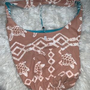 reversible sea turtle beach bag